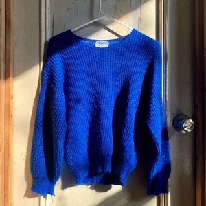 Sparkly Blue Vintage Sweater